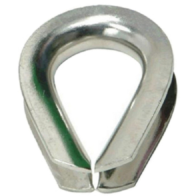 G411 Standard Wire Rope Thimble لتركيبات سلسلة الأسلاك 1/8in