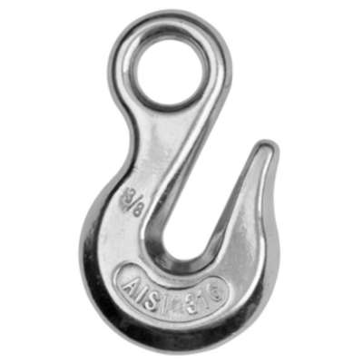0.16kg - 1.52kg الفولاذ المقاوم للصدأ تزوير الأجهزة الفولاذ المقاوم للصدأ رفع هوك M38