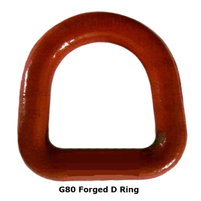 2.5T - 8T G80 مزورة D Ring الملونة سبائك الصلب المطلي لرفع الملحقات