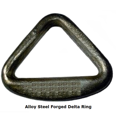 14mm - 16mm مزورة D Ring مزورة دلتا الدائري سبائك الصلب المجلفن