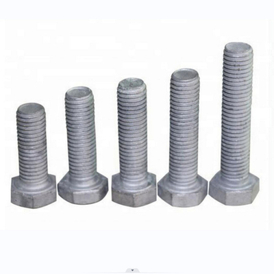تركيبات خط الطاقة من الصلب الكربوني على الساخن مزورة HDG Hex Bolt and Nut Grade 6.8